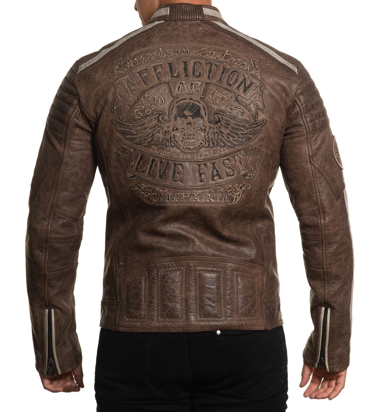 Black Skull Jacket - Affliction Clothing