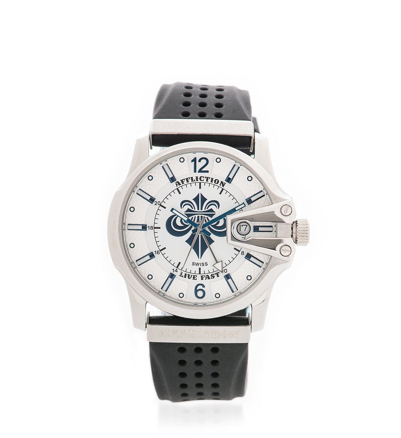 Gents Large Round Watch - Affliction Clothing